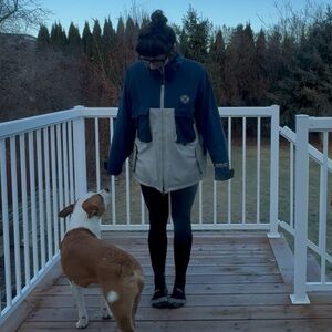 Women's Blue and Gray Ski Jacket